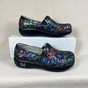 Alegria KEL-343 Women’s Leather Slip On Clogs Multicolor Shoes EU 38